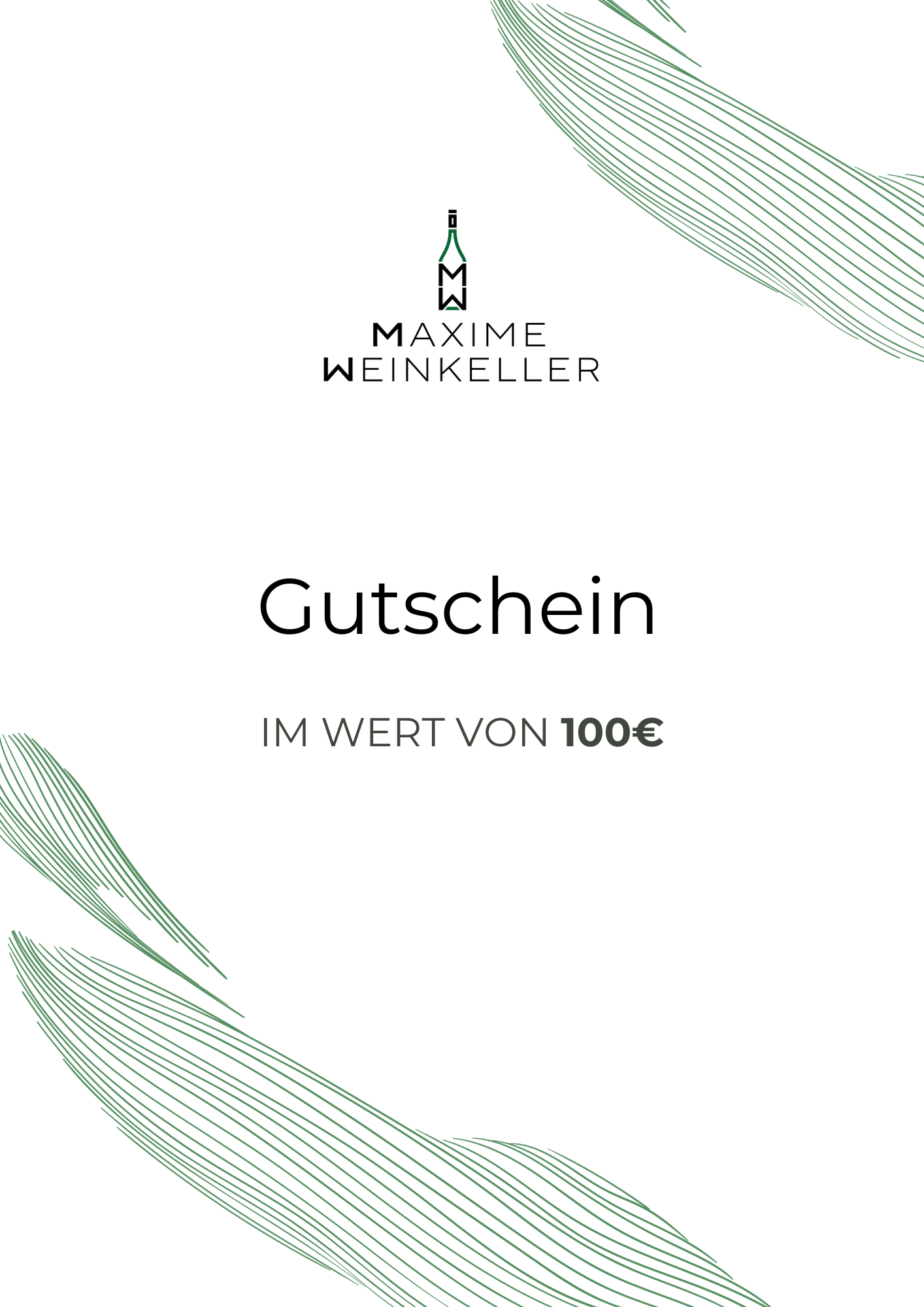 Gutschein 100 € – Für die ganz großen Wein-Momente