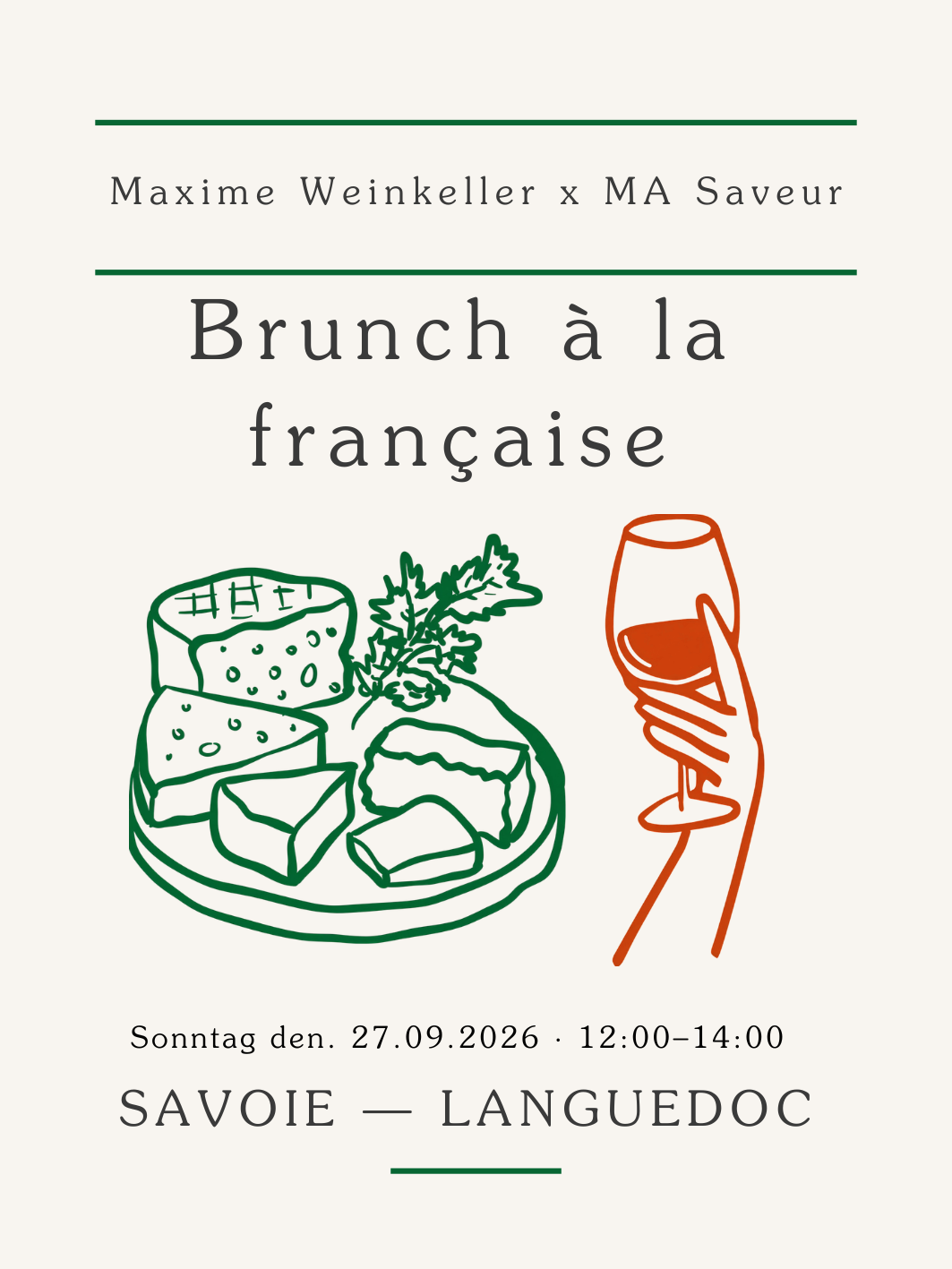 Brunch à la française 27.09 🍷