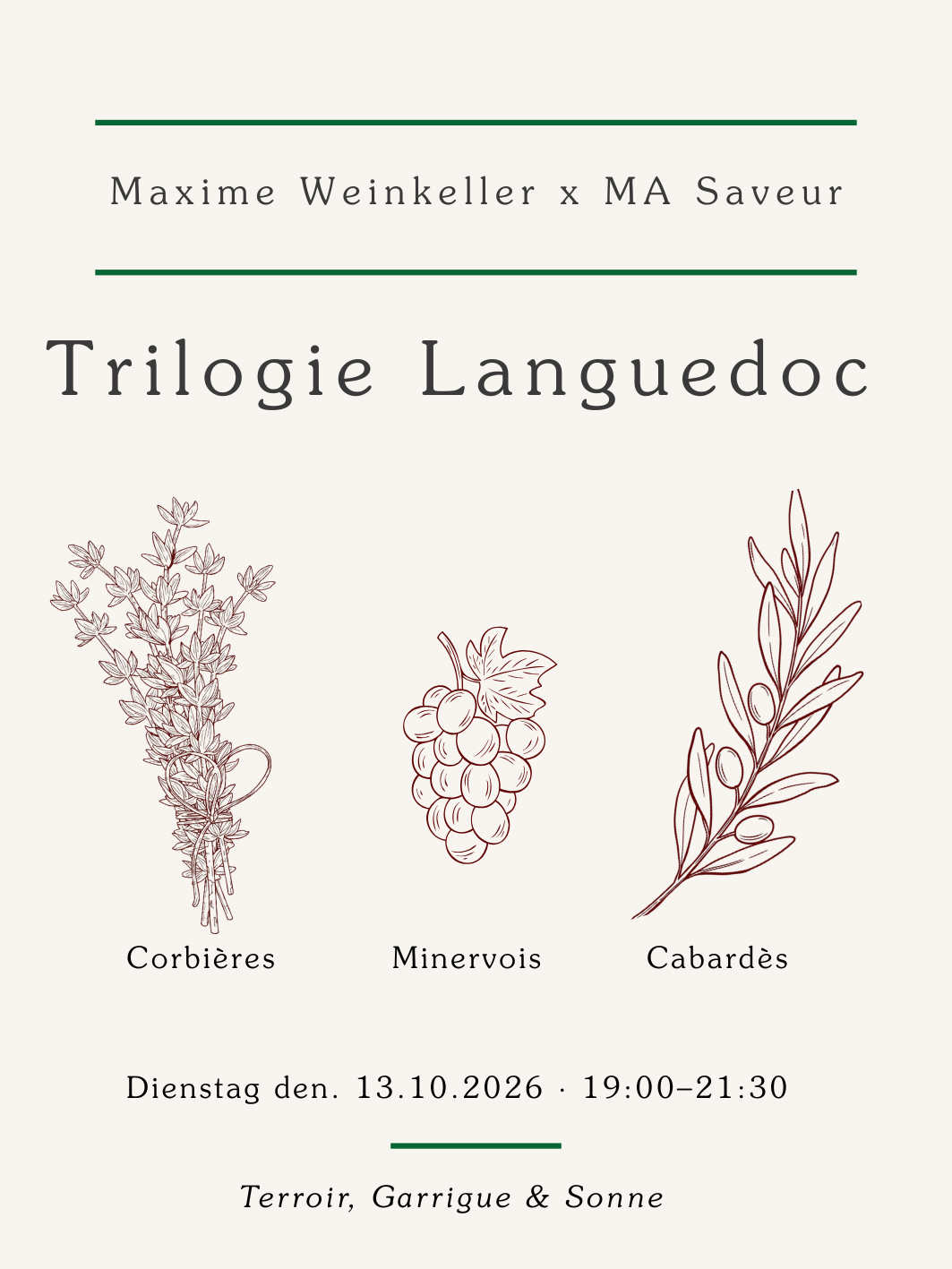 Trilogie Languedoc 13.10 🍇